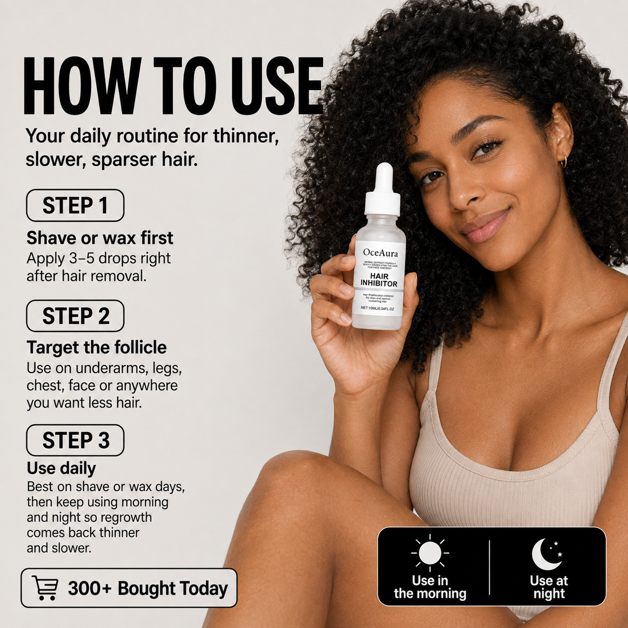 Permanent Hair Inhibition Serum Armpit Leg Arm Hair Growth Inhibitor Moisturizing Soft Skin Soothing Painless Depilatory Essence