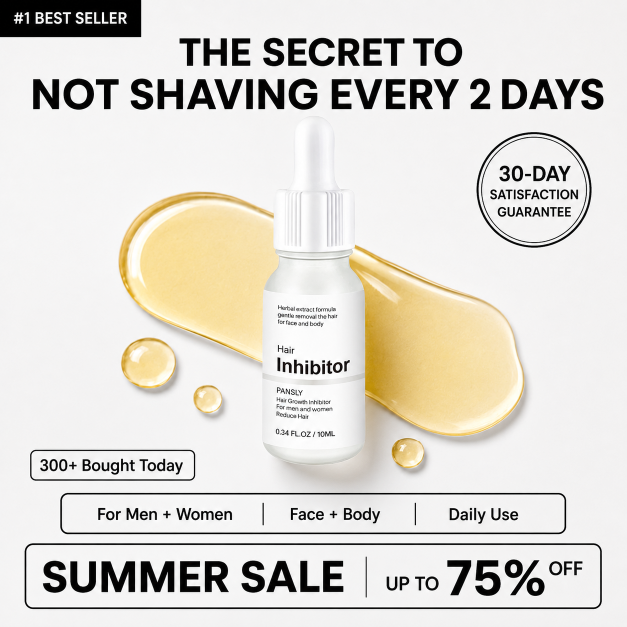 Professional Stop Hair Growth Inhibitor Serum Oil Painless Moisturizing Whitening Removal Non-irritating Skin Care Body Beauty