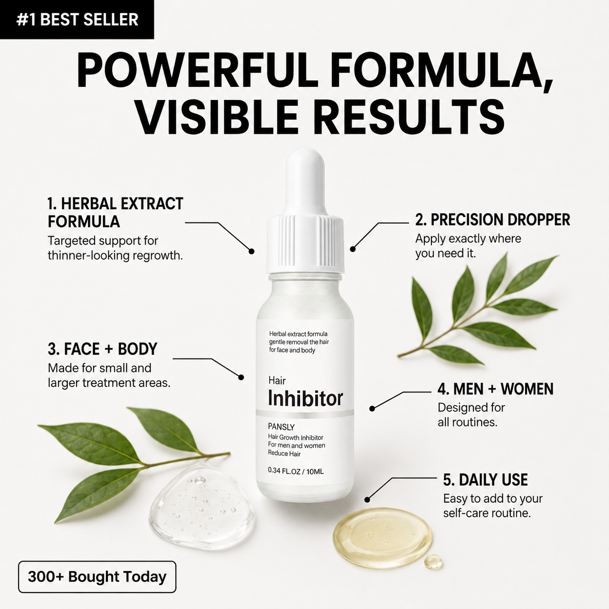Professional Stop Hair Growth Inhibitor Serum Oil Painless Moisturizing Whitening Removal Non-irritating Skin Care Body Beauty