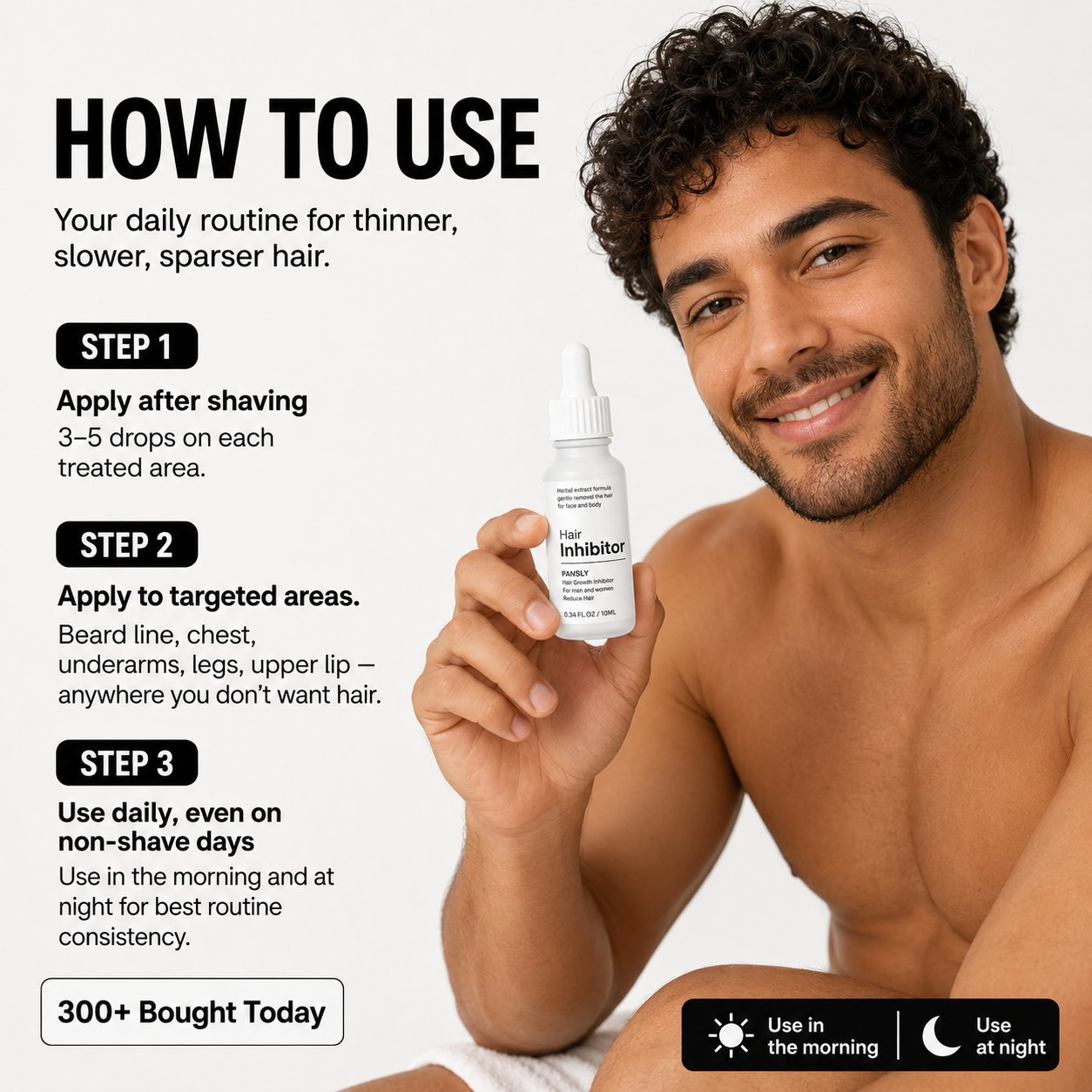 Professional Stop Hair Growth Inhibitor Serum Oil Painless Moisturizing Whitening Removal Non-irritating Skin Care Body Beauty