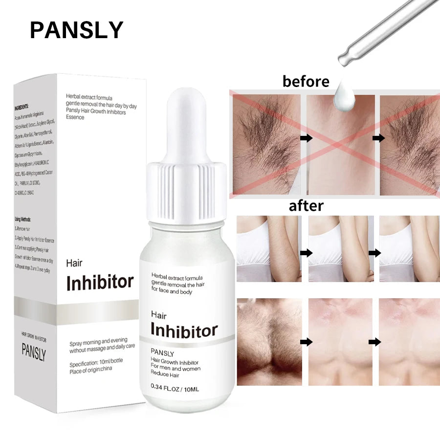 Professional Stop Hair Growth Inhibitor Serum Oil Painless Moisturizing Whitening Removal Non-irritating Skin Care Body Beauty